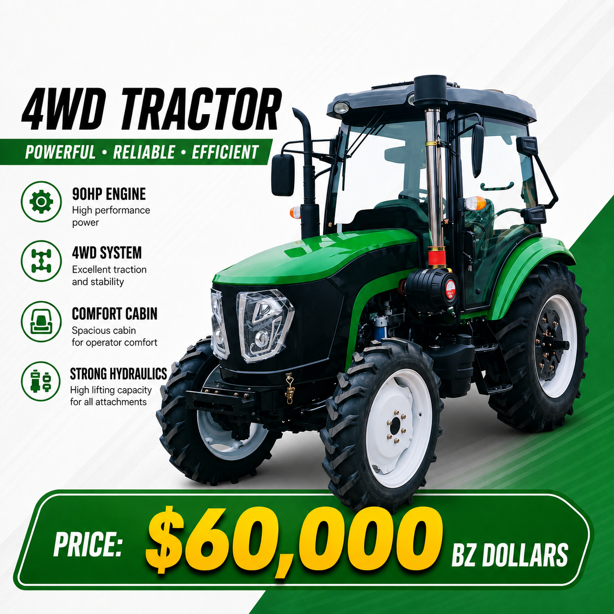 90HP 4WD Tractor